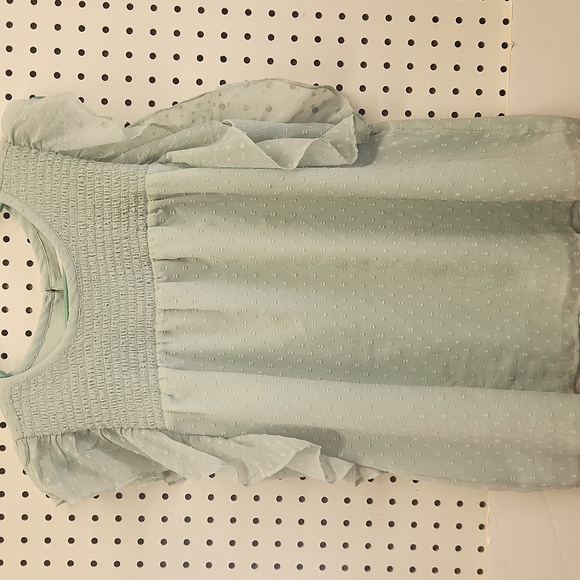 Loft baby doll style top women's size large light green EUC - Picture 1 of 7